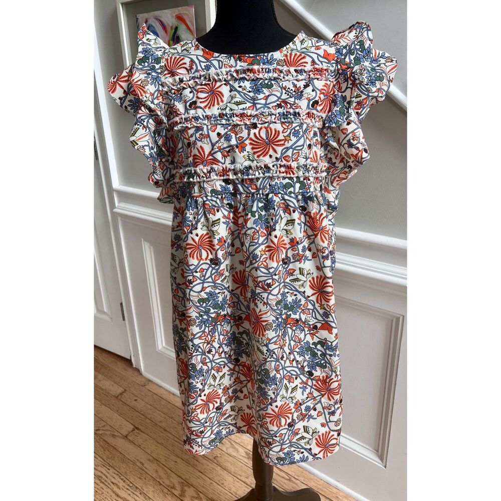 🌸 The Happy Southerner Ruffle Sleeve Floral Dress | Size L - Picture 2 of 9